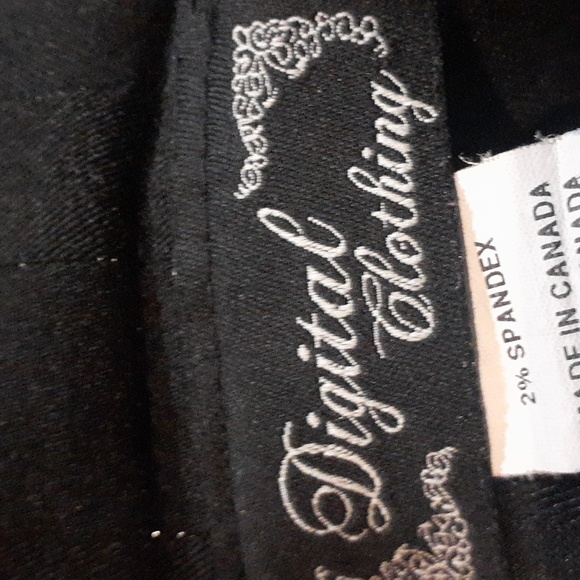 Digital Clothing Y2K Women's Dress Pants Wide Leg Mid Rise Size 5 - Picture 8 of 8